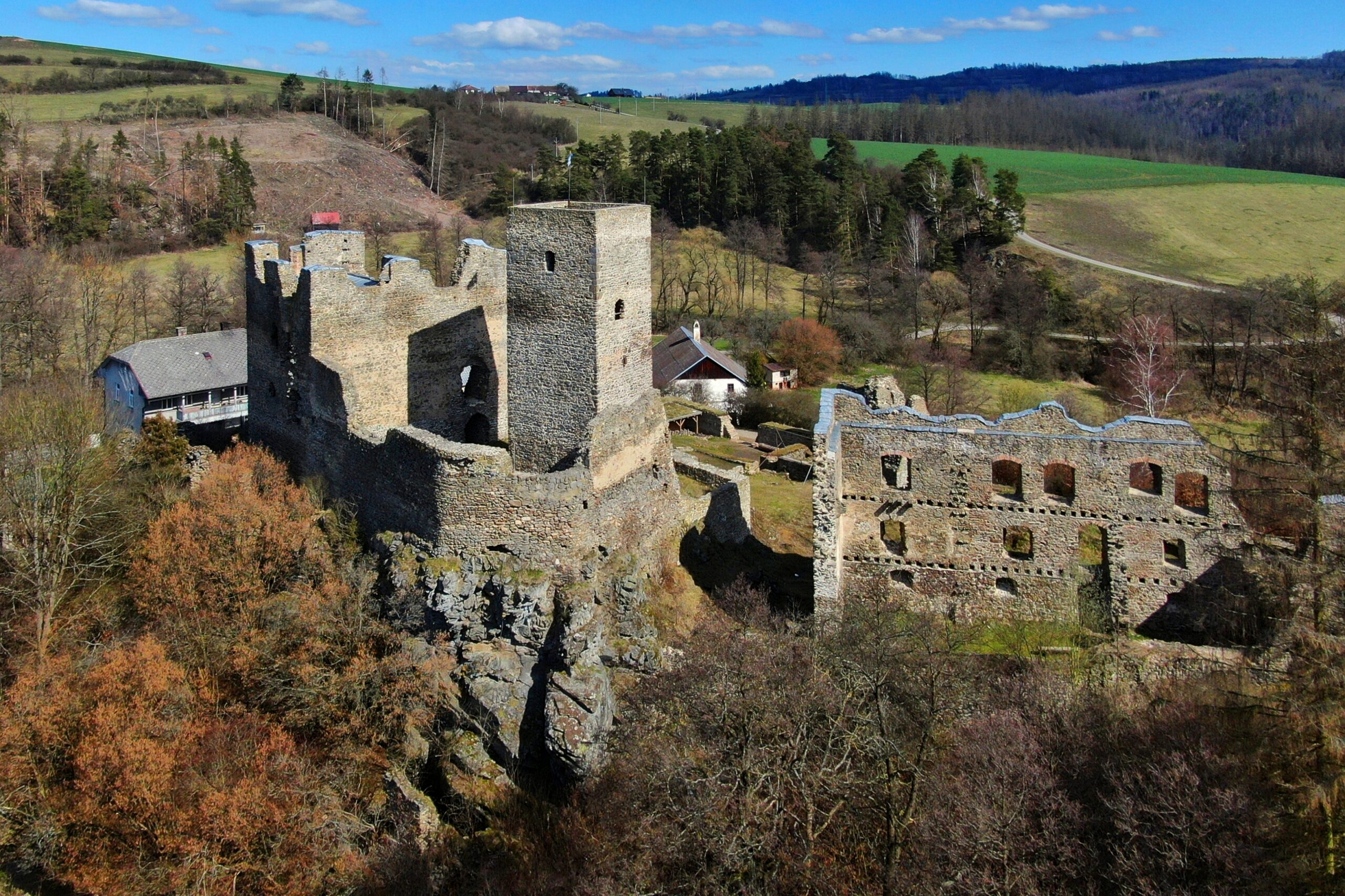 Tepna Vysočiny z&nbsp;nadhledu